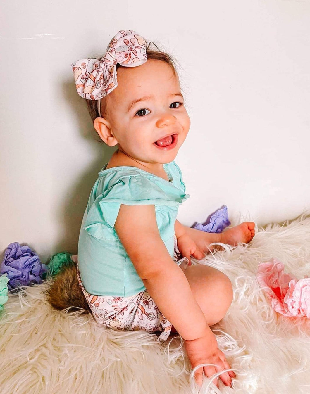 Ruffled Easter Bunny Tail Bummies