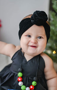 Black Velvet Top Knot