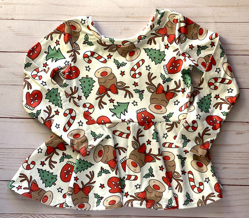Christmas Cheer Peplum