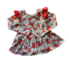 Load image into Gallery viewer, Christmas Cheer Fluttered Peplum