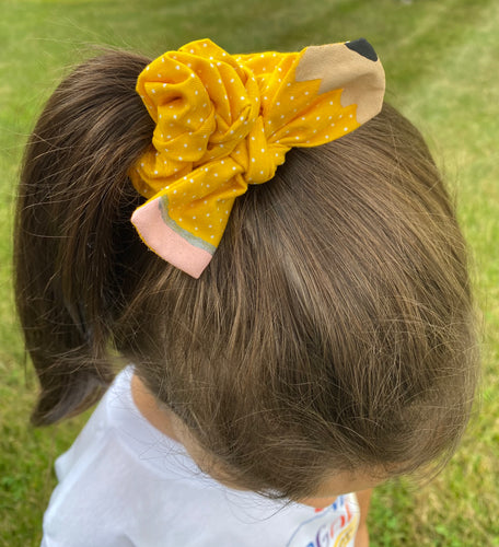 Hand painted Pencil Scrunchie