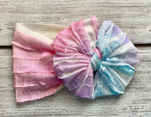 Unicorn Ruffled Big Messy Headwrap