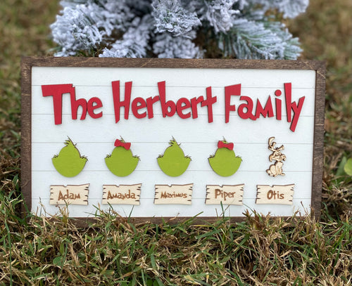 Family Christmas Signs