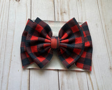 Load image into Gallery viewer, Buffalo Plaid Headwraps (Two Color Options Available)