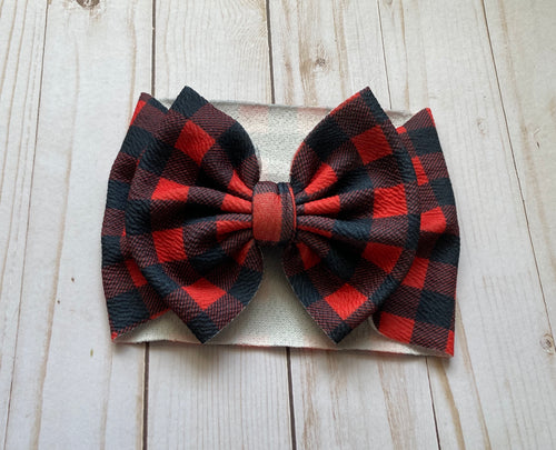 Buffalo Plaid Headwraps (Two Color Options Available)