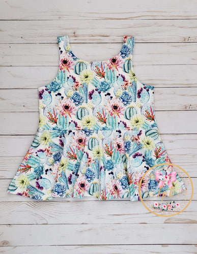 Boho Sleevless Peplum