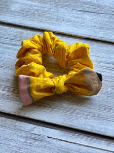 Hand painted Pencil Scrunchie