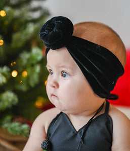 Black Velvet Top Knot
