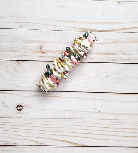 Vintage Floral Scrunchie Watchband