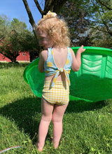 Load image into Gallery viewer, Reversible Lemon Swim Top