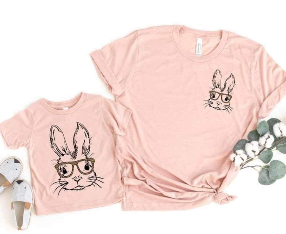 Mommy & Me Bunny Sunglasses Tees