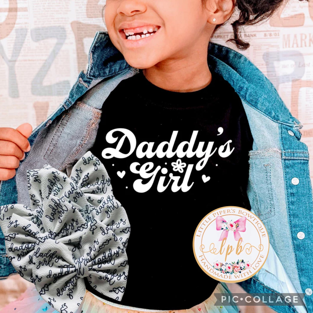 Daddy's Girl Tee with bow