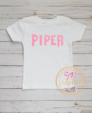 Load image into Gallery viewer, Personalized Spooky Name Tee