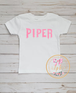 Personalized Spooky Name Tee