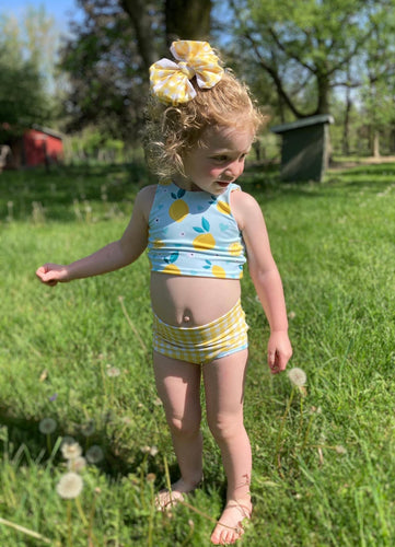 Reversible Lemon Swim Top