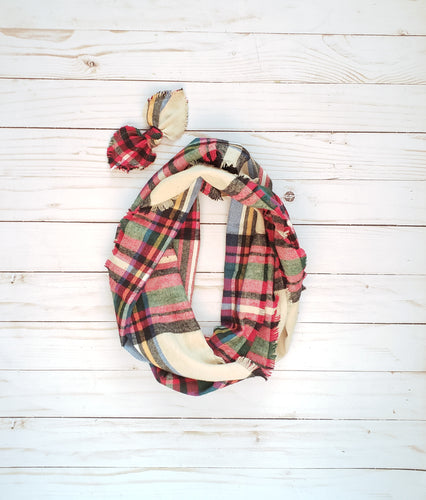 Flannel Plaid Infinity Scarf