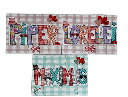 Personalized Valentine Puzzles