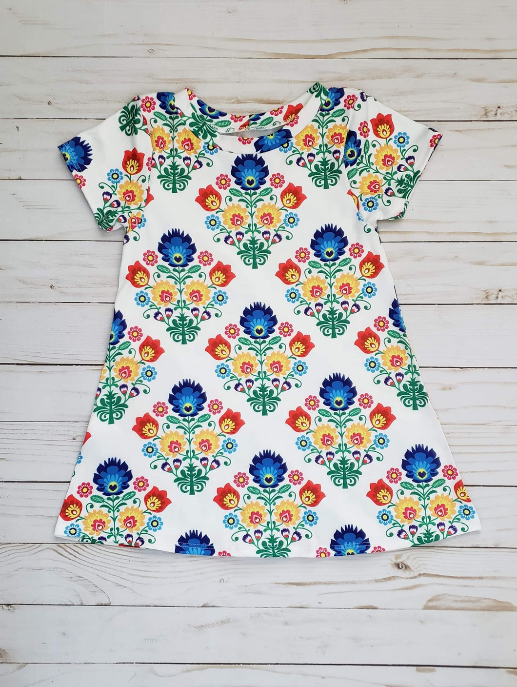 Fiesta Floral & Fiesta Tee Shirt Dress