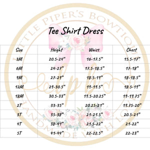 Touch Down Tee Shirt Dress (Long & Short sleeved)