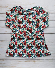 Load image into Gallery viewer, Deck the Halls Long Sleeved Tee Shirt Dresses (8 available print options)