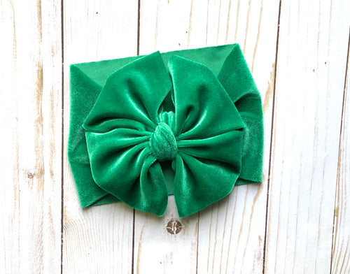 Emerald Velvet Headwrap
