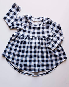 Buffalo Plaid High Low Tunic (Two Color Options Available)