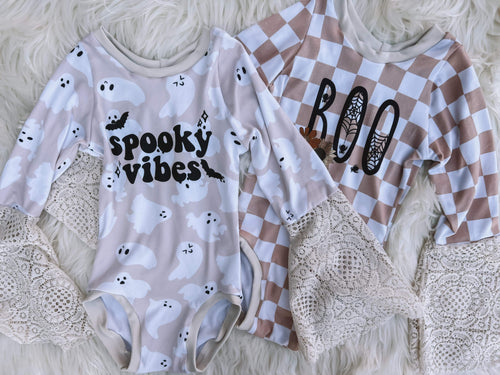 Spooky Bell Sleeved Leos
