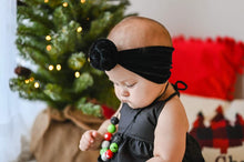 Load image into Gallery viewer, Black Velvet Top Knot