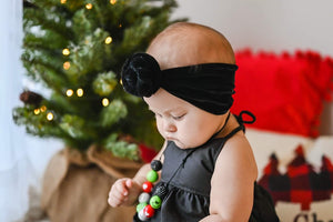 Black Velvet Top Knot