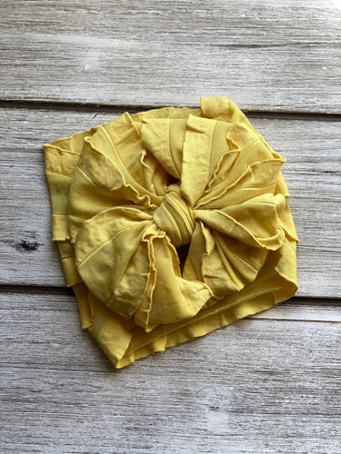 Sunshine Ruffled Big Messy Headwrap