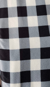 Buffalo Plaid Long Sleeved Peplum (Two Color Options Available)