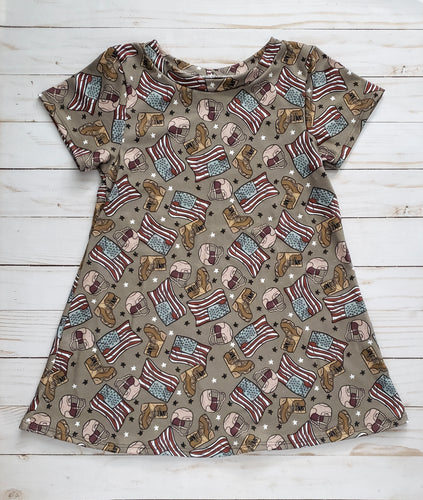 Long & Short Sleeved Tee Shirt Dress